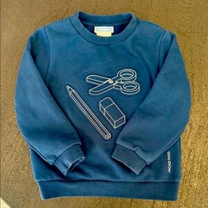 Jacadi Paris Navy Sweatshirt with Fun Print